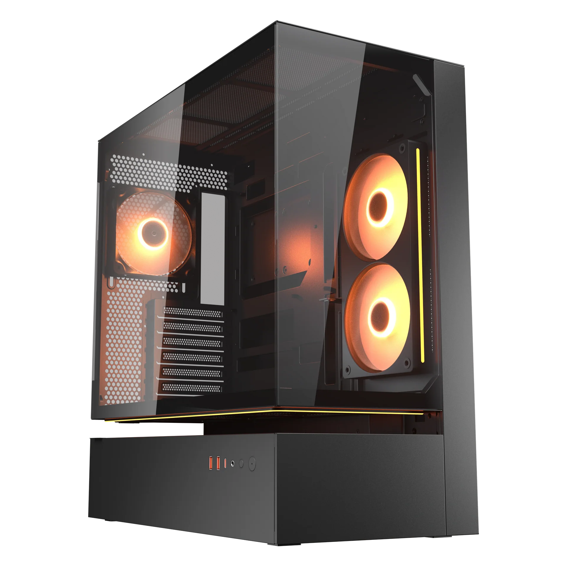 Cougar CFV235 Glass Black Mid Tower Cabinet (CGR-2DA4B)