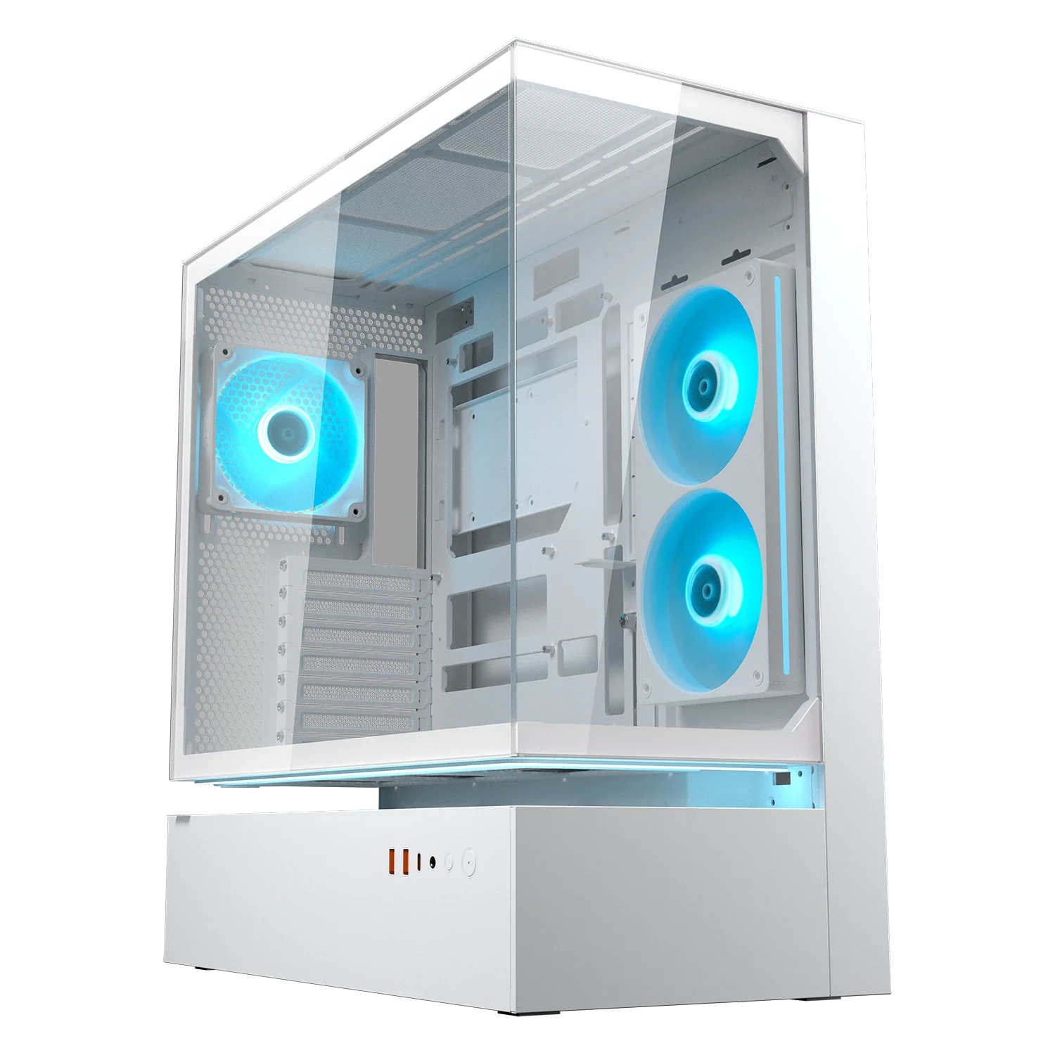 Cougar CFV235 Glass White Mid Tower Cabinet (CGR-2DA4W)