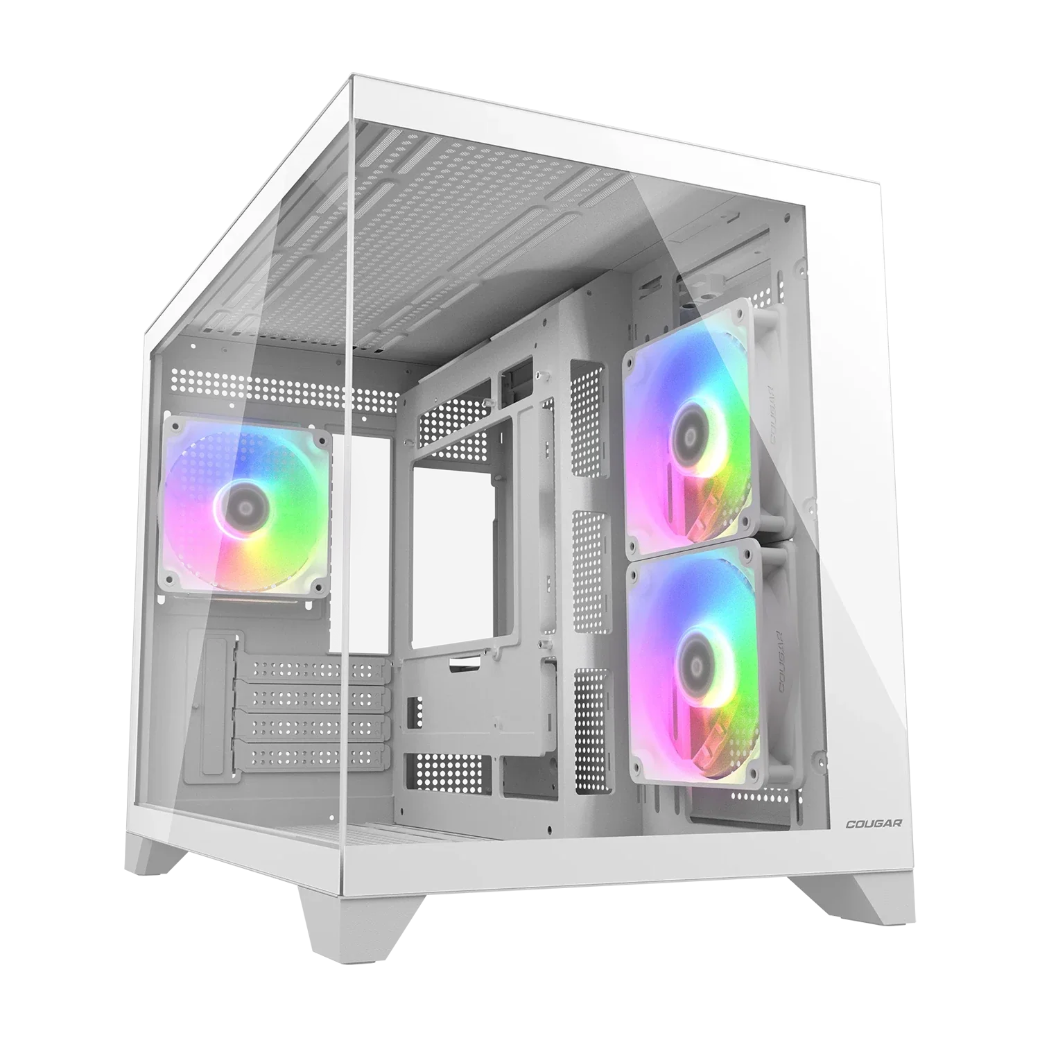 Cougar FV150 mini RGB White Mini Tower Cabinet (CGR-2QA6W-RGB)