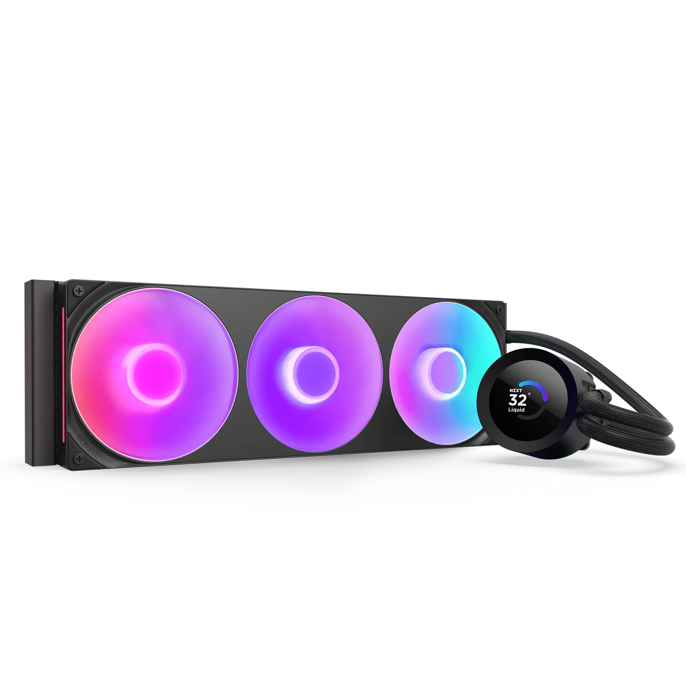NZXT Kraken Plus 360 RGB 360mm AIO Liquid Cooler With 1.54″ LCD Black (RL-KR360-B2)