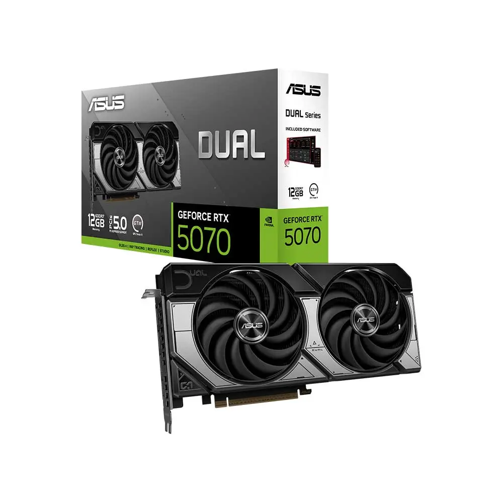 ASUS Dual RTX 5070 12GB GDDR7 Graphics Card (DUAL-RTX5070-12G)
