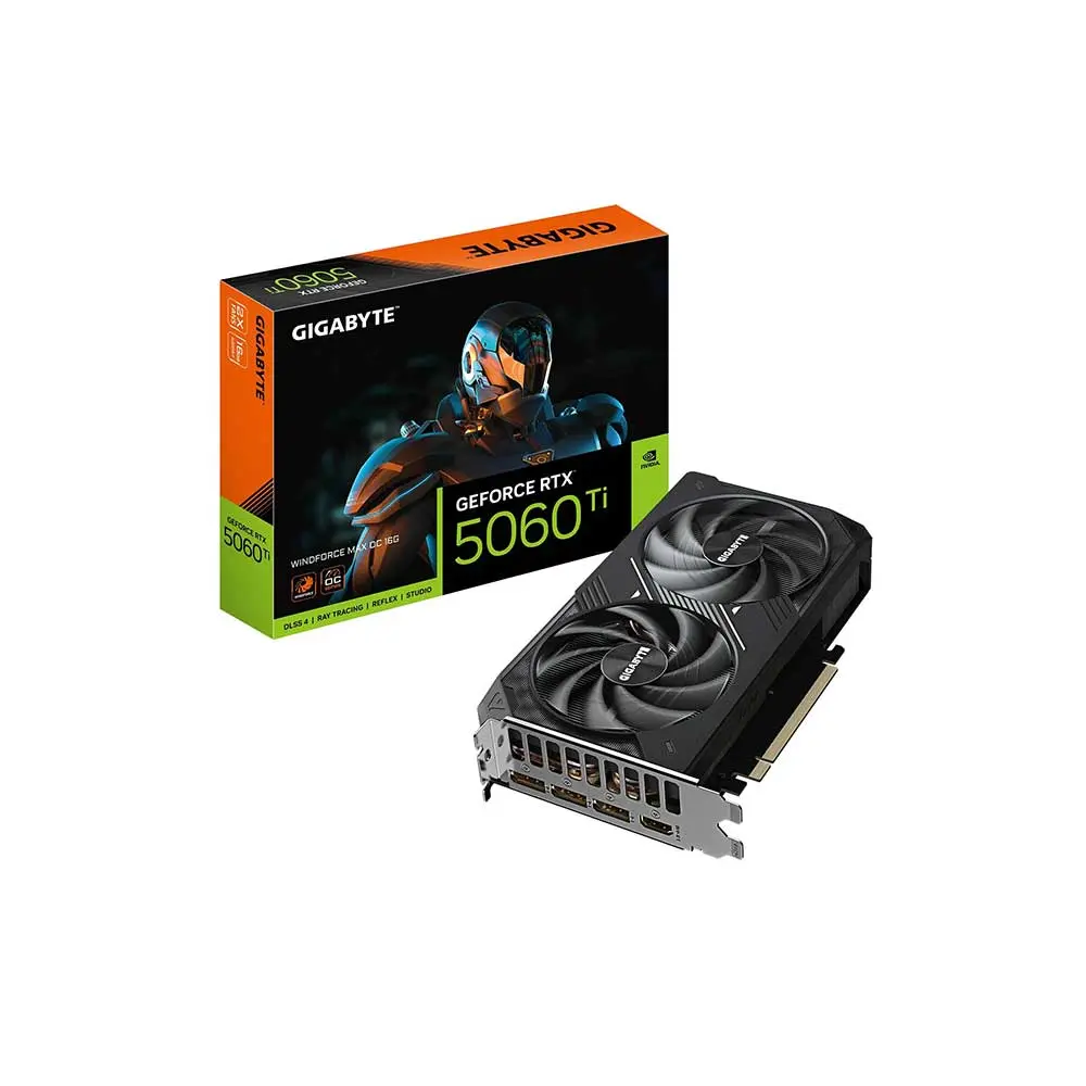 Gigabyte RTX 5060 Ti Windforce Max OC 16GB Graphics Card (GV-N506TWF2MAX OC-16GD)