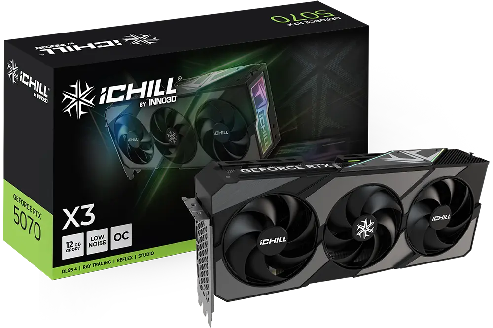 INNO3D GeForce RTX 5070 iCHILL X3 Graphic Card (C50703-12D7X-195065H)