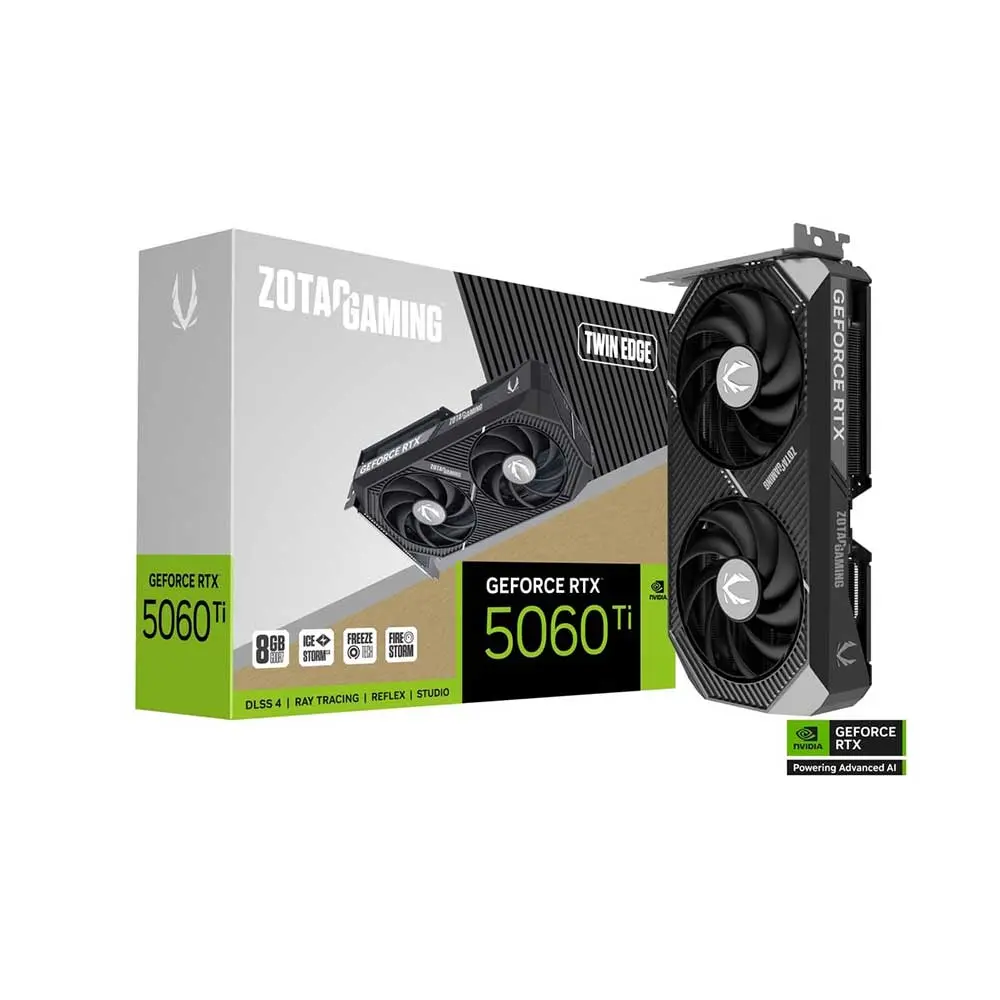 Zotac RTX 5060 Ti Twin Edge 8GB GDDR7 Graphics Card (ZT-B50610E-10M)