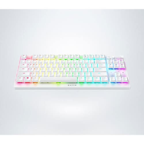 Razer DeathStalker V2 Pro Tenkeyless Wireless Gaming Keyboard Low Profile Linear Optical Red Switches (White) (RZ03-04373500-R3M1)