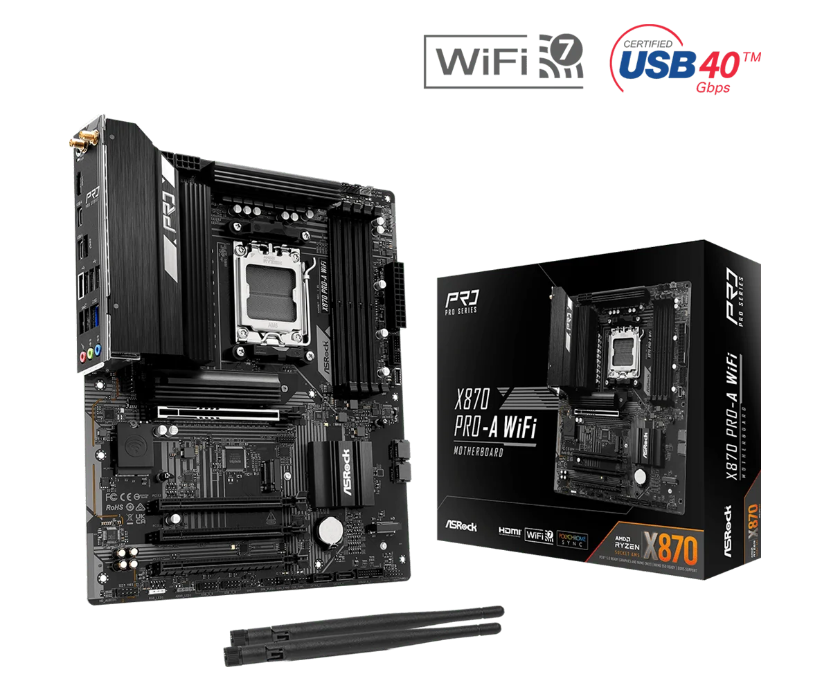 ASRock X870 Pro-A WiFi ATX DDR5 Motherboard