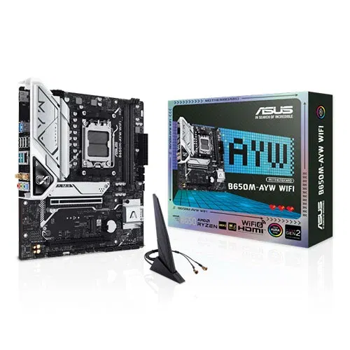 Asus B650M-AYW WiFi AM5 M-Atx Motherboard (B650M-AYW-WIFI)