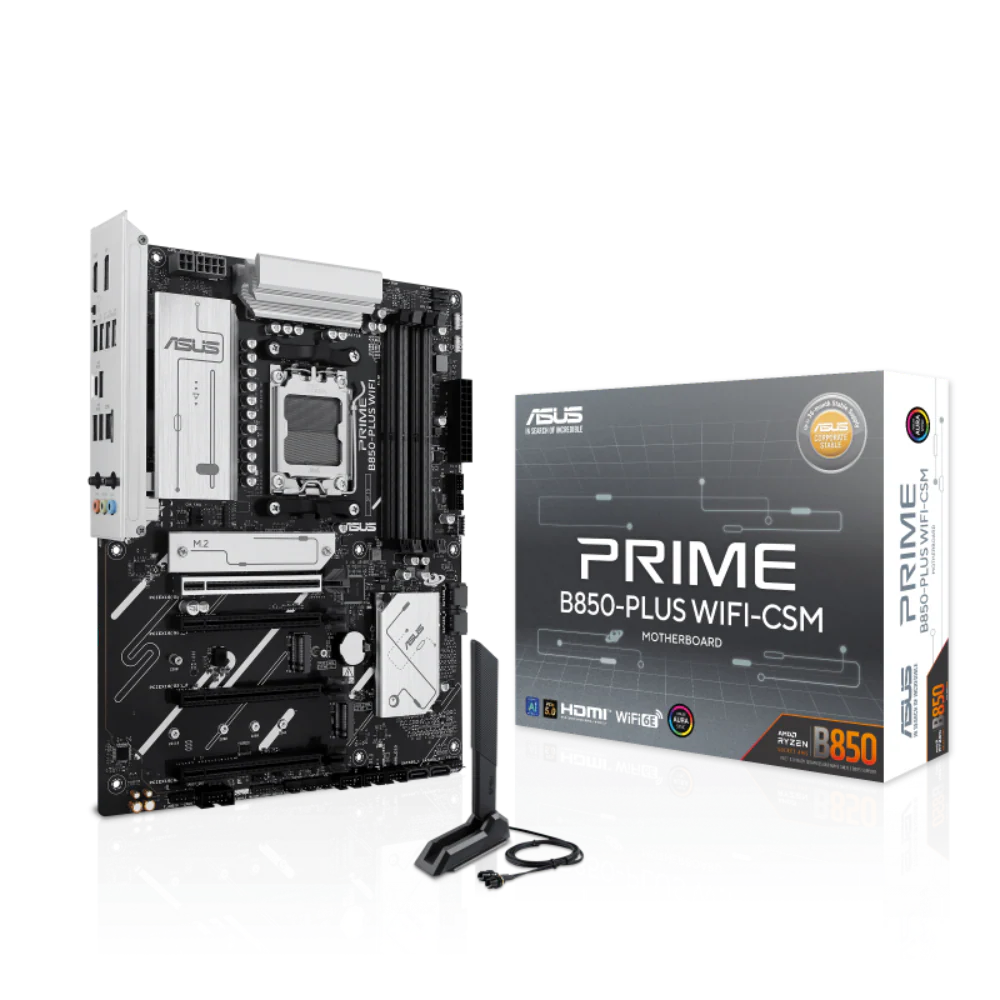 ASUS Prime B850 Plus Wifi CSM AMD Motherboard (PRIME B850-PLUS WIFI-CSM)
