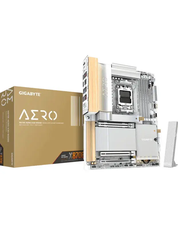 Gigabyte X870E AERO X3D WOOD ATX Motherboard