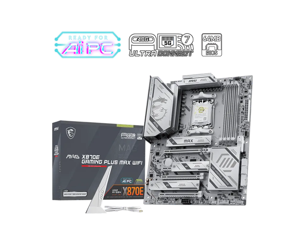 MSI MAG X870E ATX DDR5 GAMING PLUS MAX WIFI Motherboard