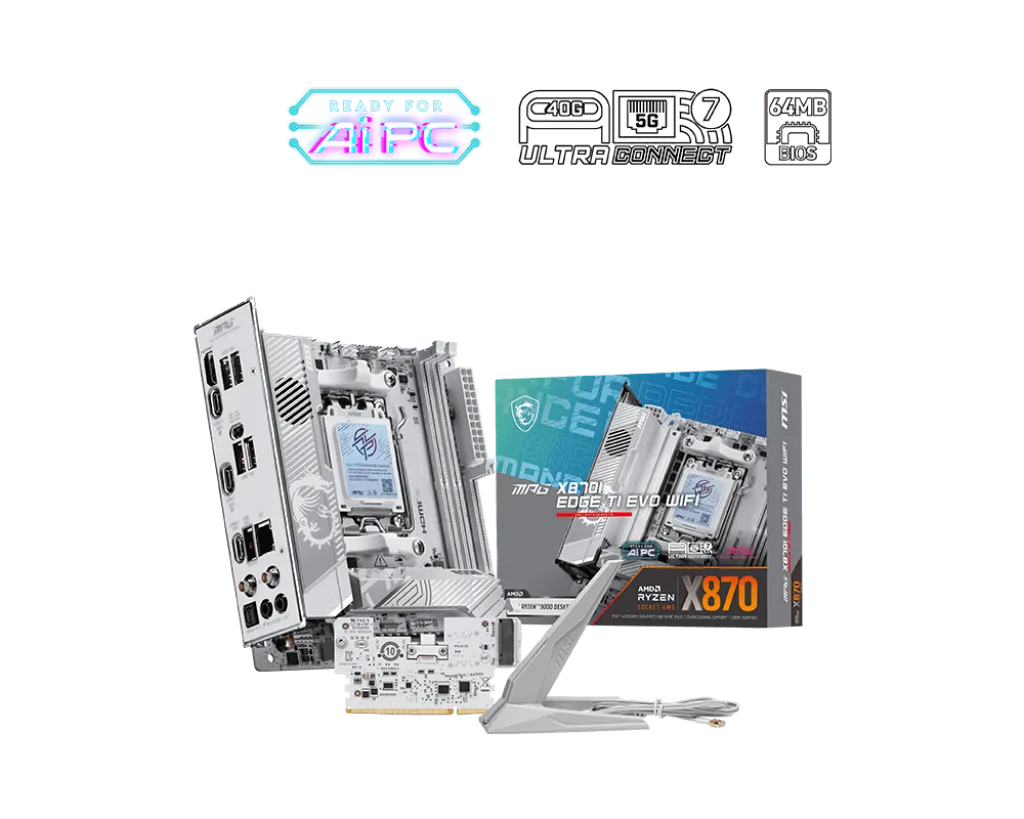 MSI MPG X870I EDGE TI EVO WIFI Mini-ITX DDR5 Motherboard