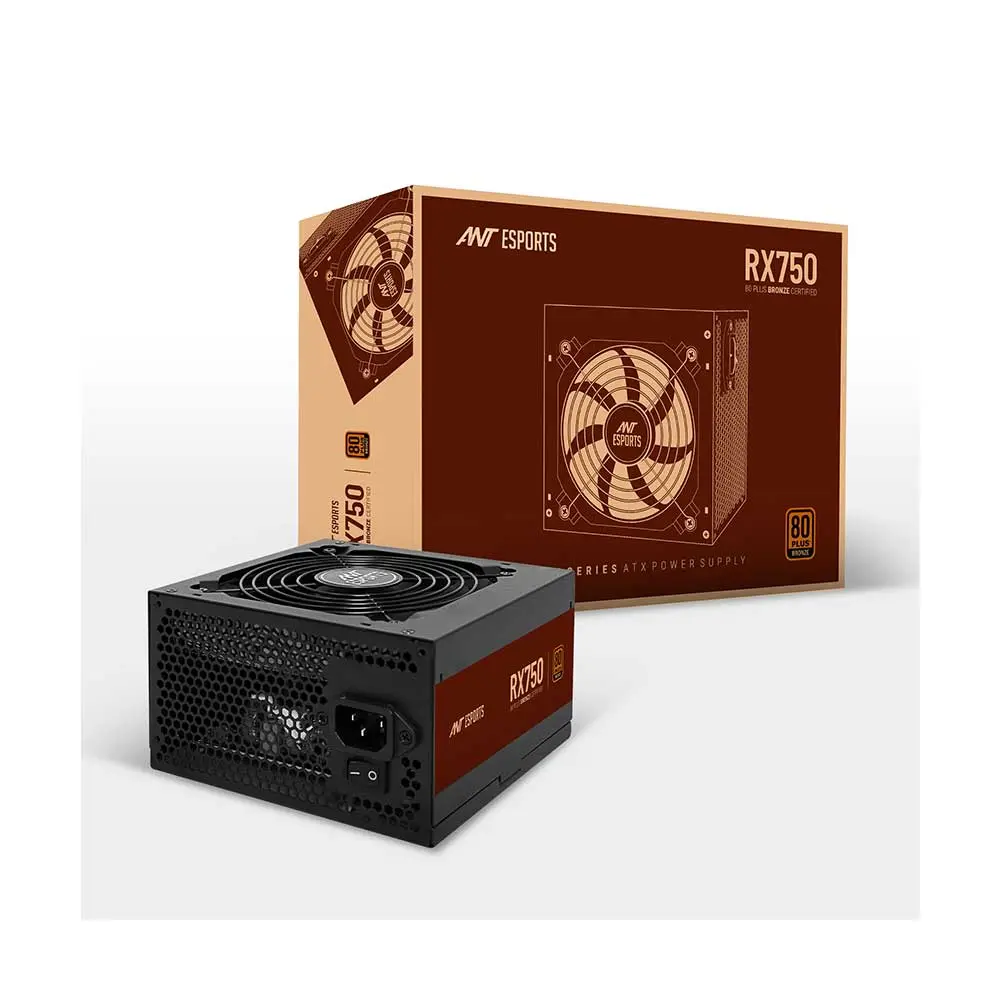 Ant Esports RX750 750 Watt 80 Plus Bronze Gaming Power Supply (AESP0328)